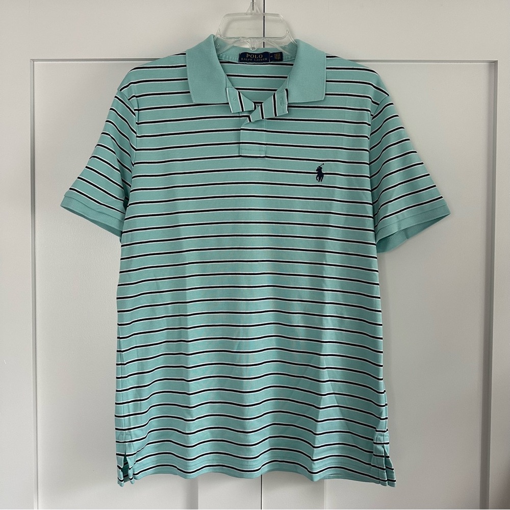 Men's Polo Ralph Lauren Striped Cotton Polo Shirt